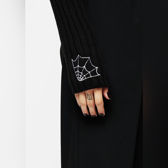 Disturbia Catch Feelings Embroidered Knit Bolero Size S - Picture 6 of 12